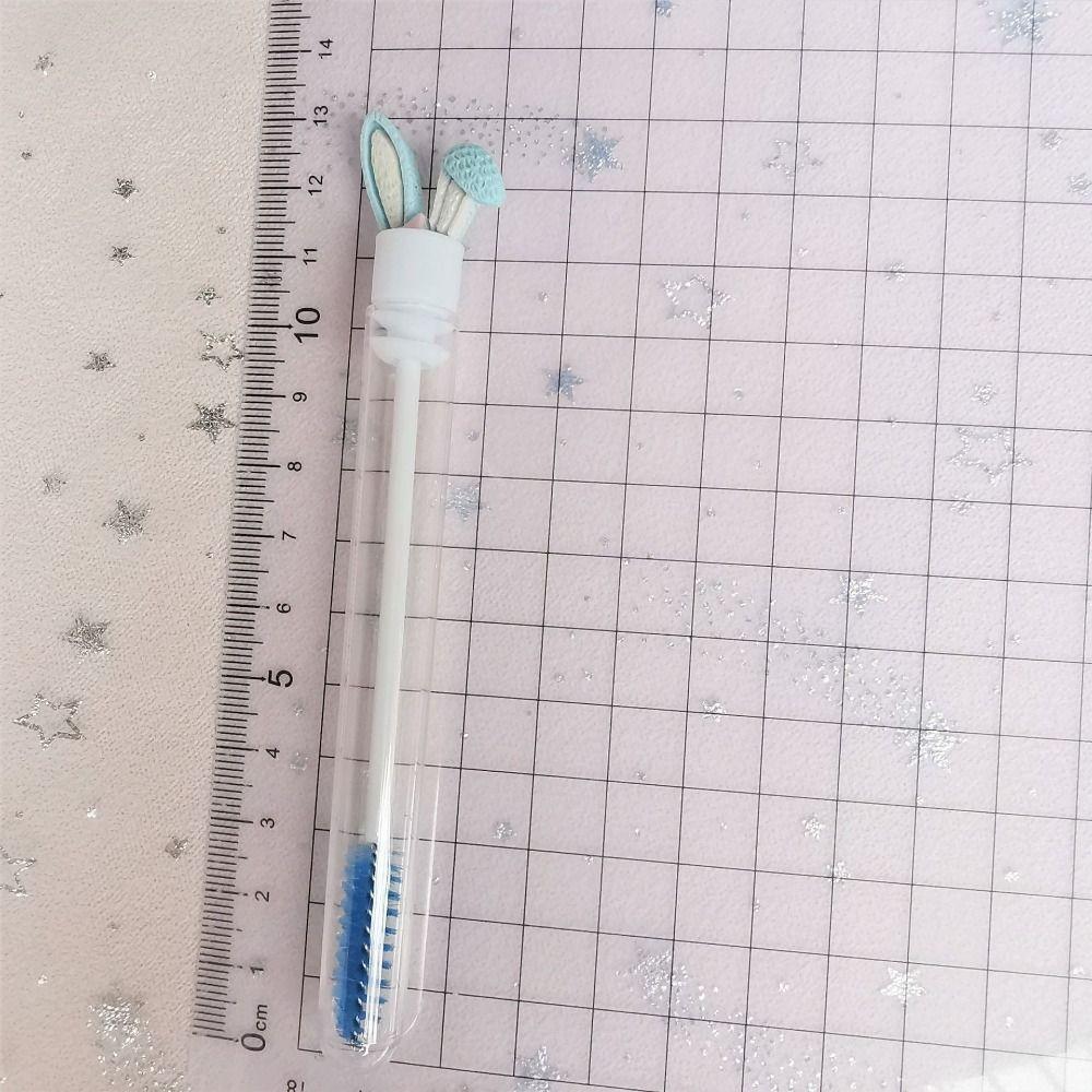 Multicolor Rabbit Ears Mascara Brush Round Comb Teeth Glitter Mascara Wand Eyelash Combing Tools
