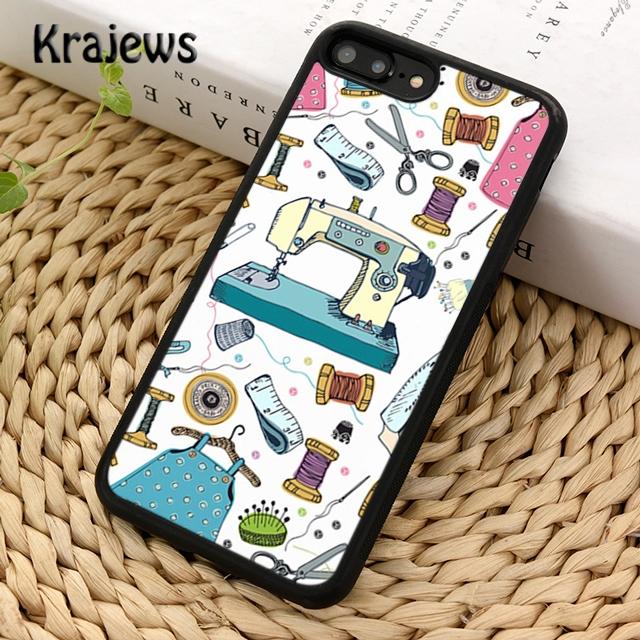 Krajews Antique Sewing Machine Soft Phone Case Cover For IPhone 18 17 Air 16 15 14 plus 11 12 13 pro max Plus coque Fundas