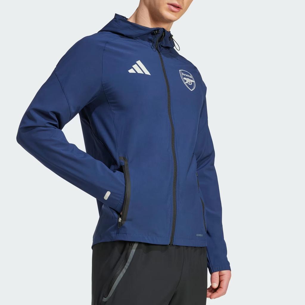 adidas Бесплатная доставка с adiClub Куртка Arsenal Tiro 25 Competition Vis Tech Travel Jacket JV5339