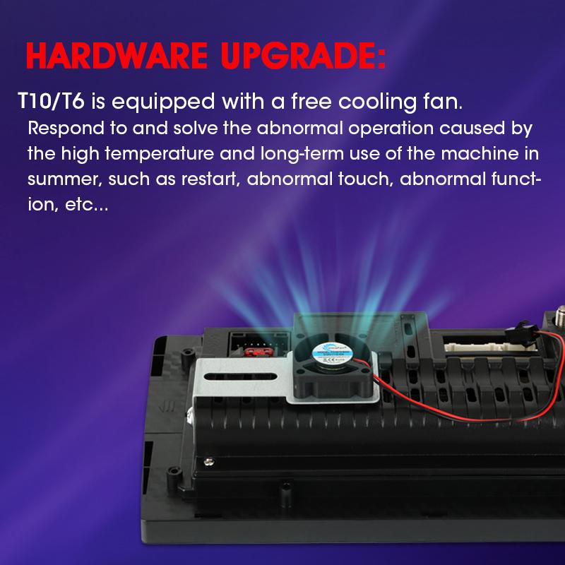 Srnubi Car Radio Cooling Fan for Android Multimedia Video Player Head Unit Radiator with Iron Bracket