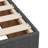 Bed Frame without Mattress Dark Grey 140x190 cm Fabric