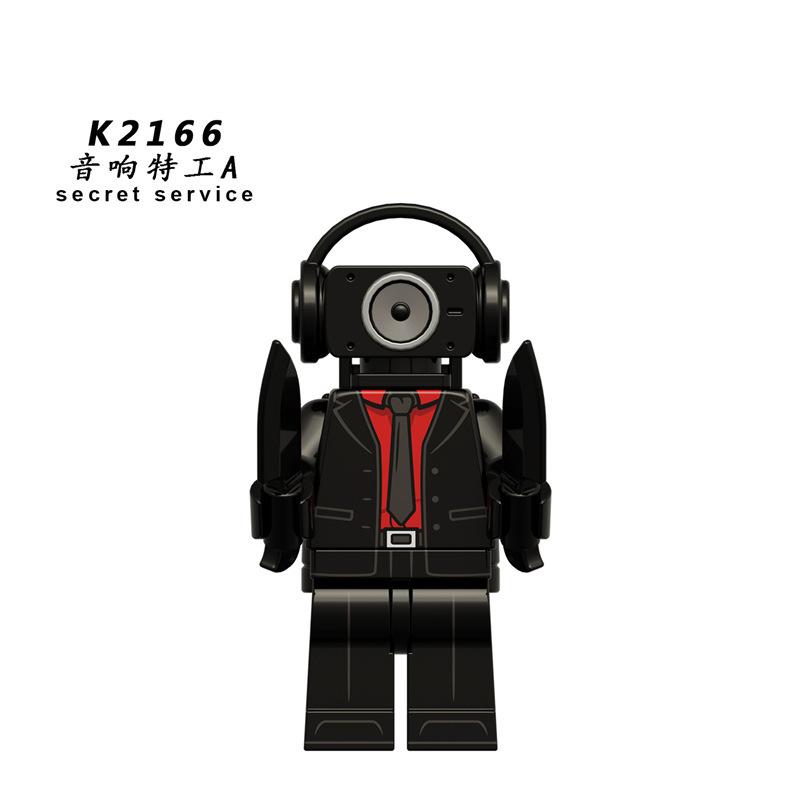 Kdl821 Kdl822 Toilet Man Building Block Small Particle Tv Man Toy Bag