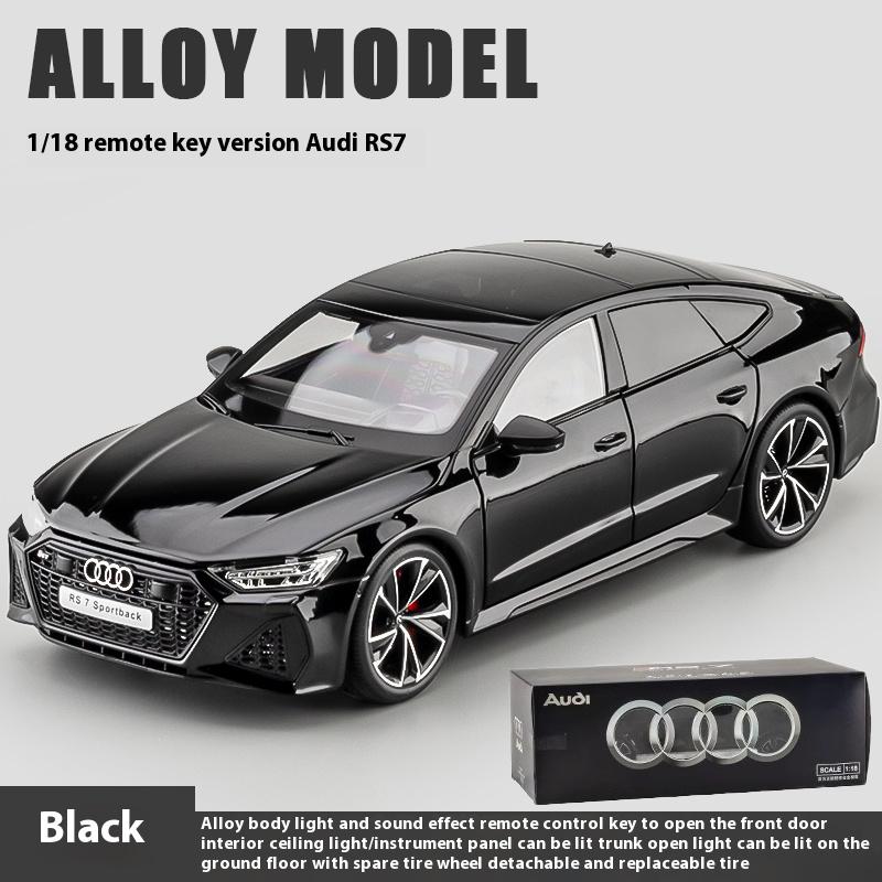 1:18 RS7 Sportback Четырехдверное купе Машинка на радиоуправлении Литой из сплава Модель автомобиля Хобби Коллекционирование Декоративные подарки Коробка для парня