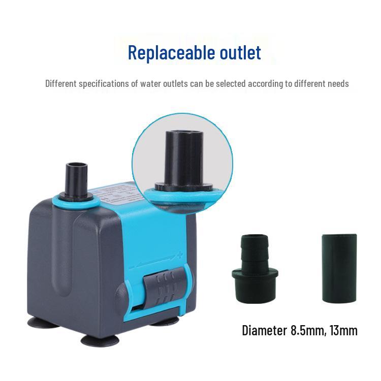 Aquarium & Rockery Water Pump: Submersible Pump for Pet Fountains, Freshwater & Saltwater, 220V