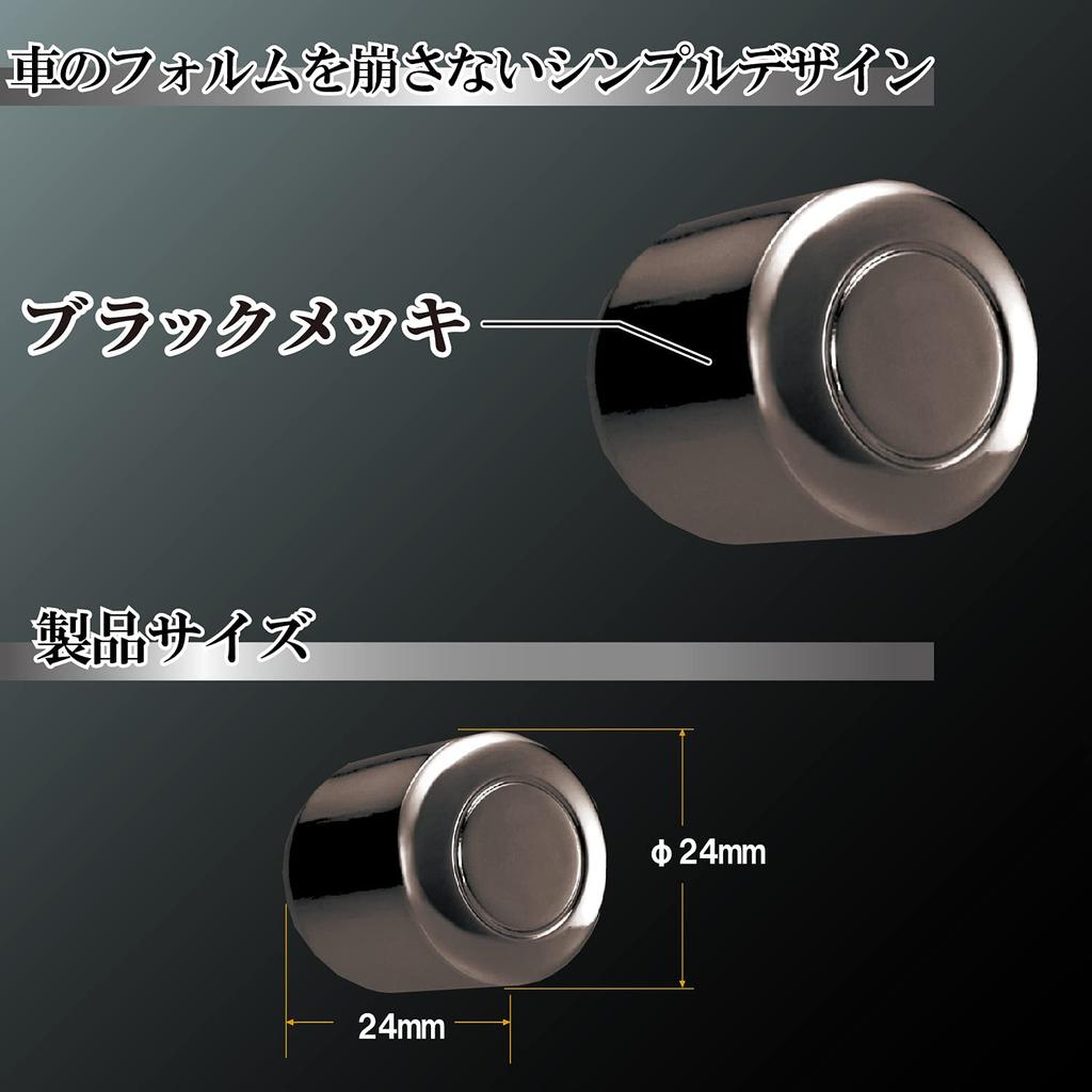 Carmate Car LUXIS Rear Wiper Bolt Cap Black Plated LS382