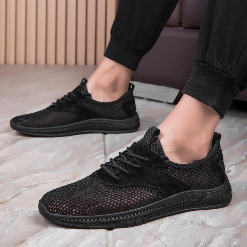 Мужские дышащие повседневные спортивные кроссовки Flyknit - Легкий сетчатый дизайн