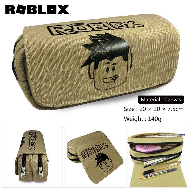 Виртуальный мир игры Roblox, периферийный пенал, пенал, рюкзак, холст, студенческий пенал большой емкости