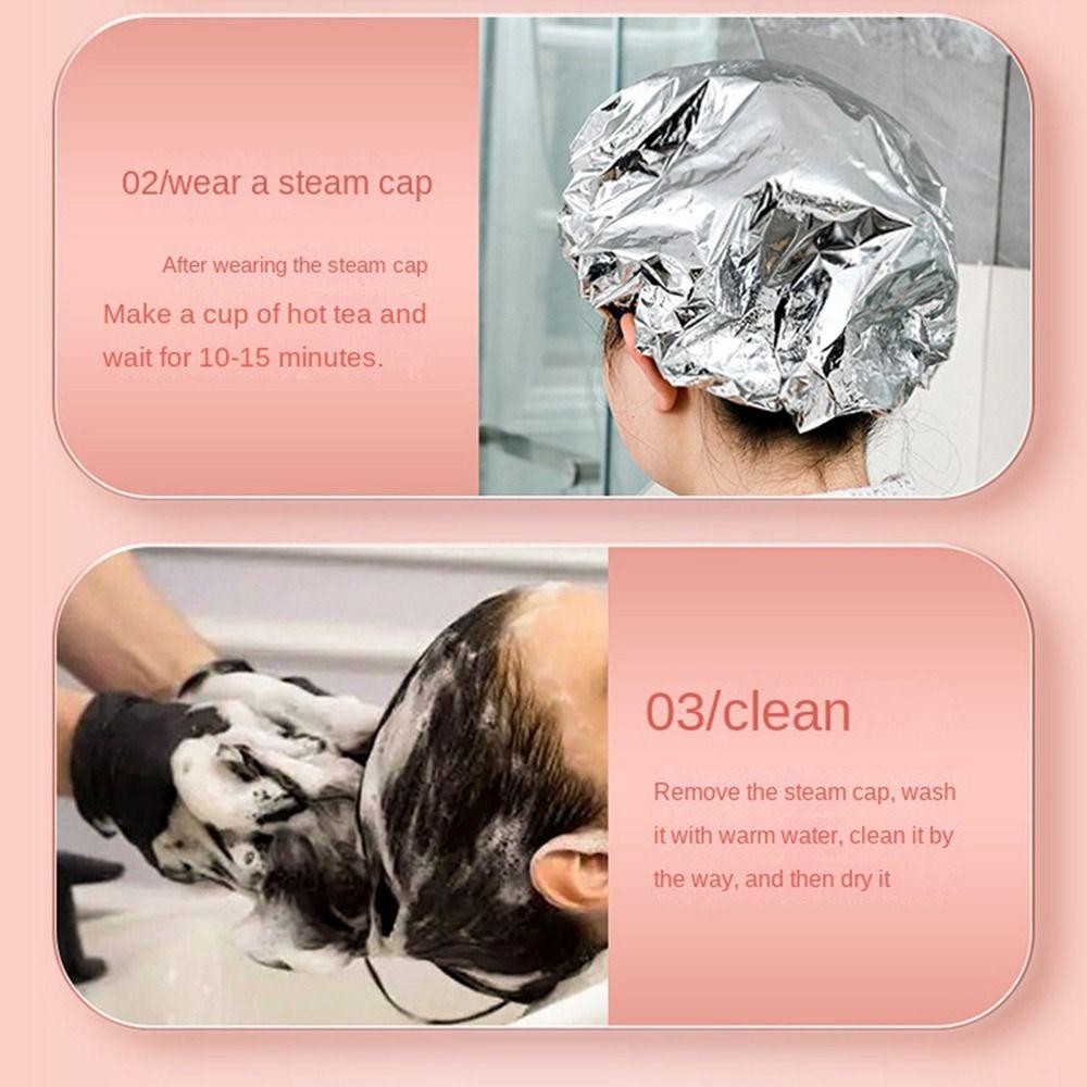 Salon Dyeing Cap Self-heating Women Thermal Hair Care Tool Shower Cap Aluminum Foil Cap Bathing Hat