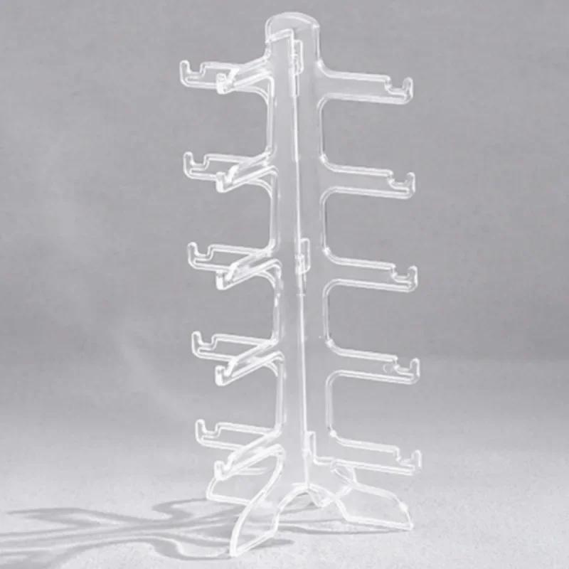Plastic Sunglasses Show Rack Holders Glasses Shelf Eyeglasses Display Stand Storage Holder Home Organizer Space Saving Shelf