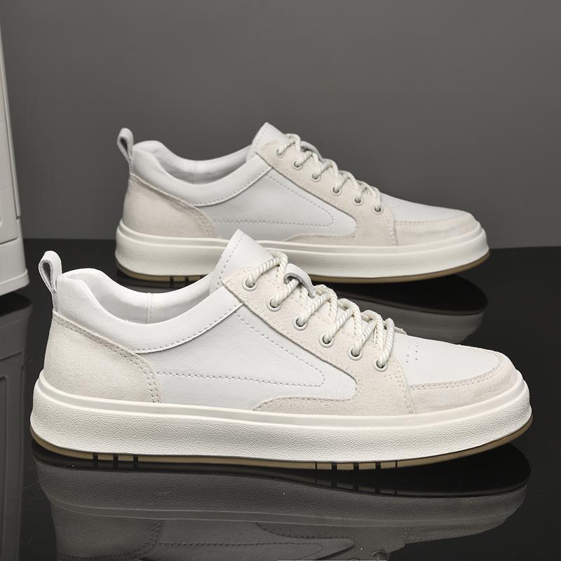 Высококачественная мужская обувь из натуральной кожи, удобная мужская вулканизированная обувь, противоскользящая обувь для скейтборда, износостойкие мужские кроссовки