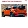 Car Rear Fog Lights Decorative Frame Silver For Honda Passport TrailSport 2026-