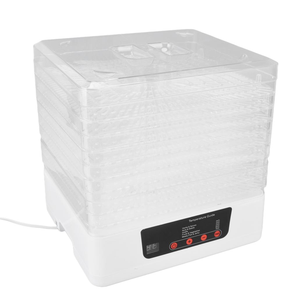 Electric Food Dehydrator Home Fruit Dehydrator Machine with 8 Trays for Meat Herbs Veggies 350WEU