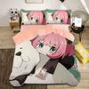Милый пододеяльник Spy x family Anya, комплект постельного белья Anime Spy Family, односпальное или двухместное одеяло размера Queen Size для мальчиков и девочек