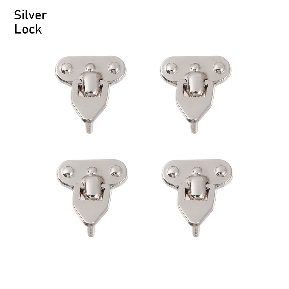 Metal DIY Manual Suitcase Box Mini Metal Crafts Trunk Locks Case Corner Protector Doll Bags Parts