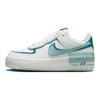 Nike Женские кроссовки Air Force 1 Shadow White Industrial Blue Teal Summit-White Geode-Teal Mineral DZ1847-101