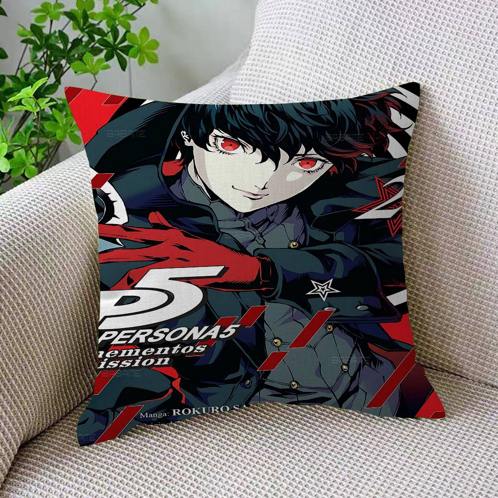 Горячее Видеоигра Persona 5 Игровая Подушка Подарки Домашний Офис Мебель Спальня Диван Автомобильная Подушка Чехол 45x45см