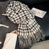 Scarf Winter New Collection Autumn/Winter Atmosphere Plaid Fringe For Couples, Warm And Student High-End Style Scarf