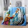 1 PC 3D printed flannel blanket (Our Lady of Guadalupe pattern) home blanket birthday gift..