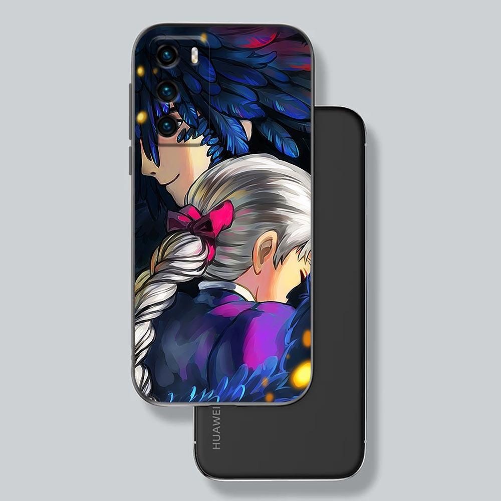 Чехол для телефона Huawei P30 P40 P20 Lite P50 Pro P Smart Z 2019 2020, чехлы Fundas Cover Миядзаки Хаяо аниме «Ходячий замок Хаула»