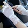 1Pair Sunscreen Sleeve Dance Performance Short Wrist Guard Summer Covering Scars Fashion Driving Gloves Exposed Fingers