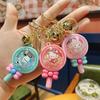Cute Cartoon Bell Bead Keychain Creative Big-eared Dog Aromatherapy Car Bag Pendant Small Gift