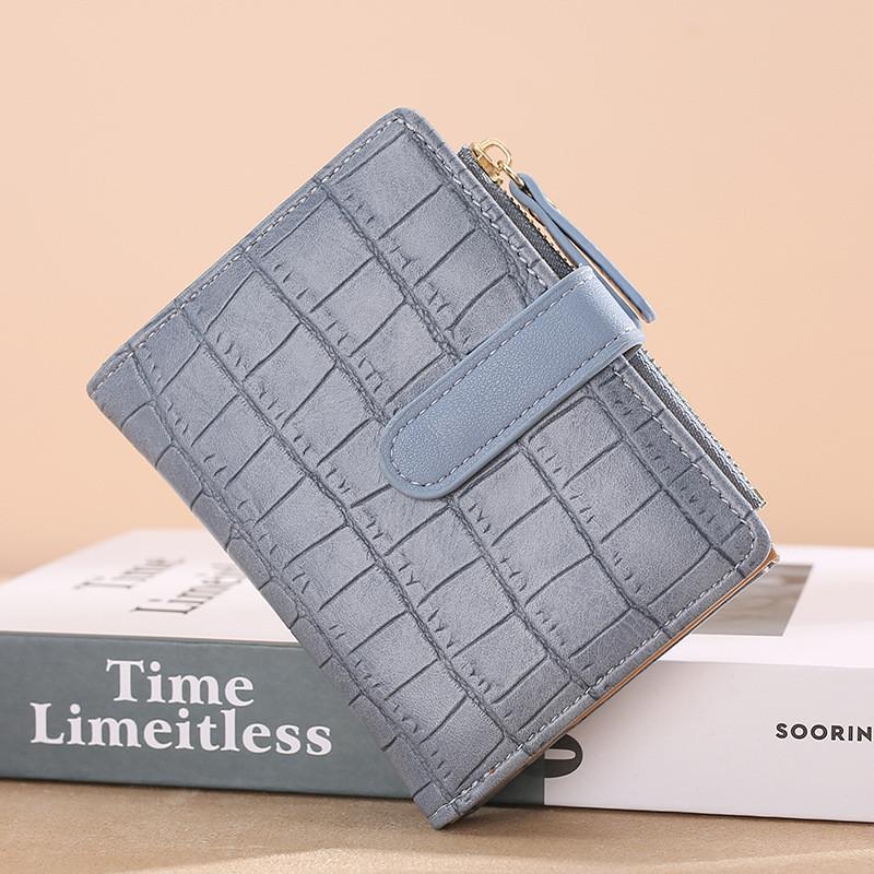 IELGY Ladies Short Two-fold Wallet Korean Version Coin Purse