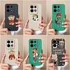 For Infinix Note 30 Smart 7 Plus Hot 30 Itel A60s S23+ P40+ Tecno Spark 10 Phone Case Cover Cute Bear Matte Soft Silicone Shockproof Shell Bumpers