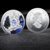 Snow Man Silver Coin Holiday Souvenir Gifts 999.9 Silver Plated Metal Coins