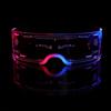 Киберпанк Футуристические светодиодные очки-забрало 7 цветов Светящиеся очки для рейв-вечеринки Свадебный клуб Мигающие световые очки Подарки 2000 года