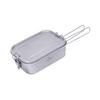 Boundless Voyage Titanium Messtin Camping Rice Outdoor Campfire Rice Lightweight and Compact Lunch Perfect for Solo Camping and Hiking Ti2081C Cooker,