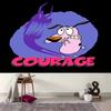 1pc Courage the Cowardly Dog1 Tapestry, Living Room, Bedroom, Office, Party Decor, Ideal Festive Gift