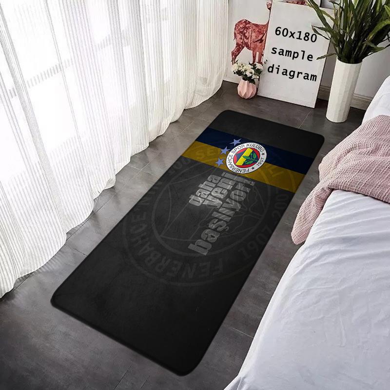 Door Mats Interior Foot Rug Welcome Floor Mat for Entryway Fenerbahce-Football-Fans Soft Hallway Carpet Kitchen Rugs Home Decor
