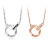 Möbius Sterling Silver Couple Necklace - Endless Love Gift for Valentine's, Christmas, Birthday