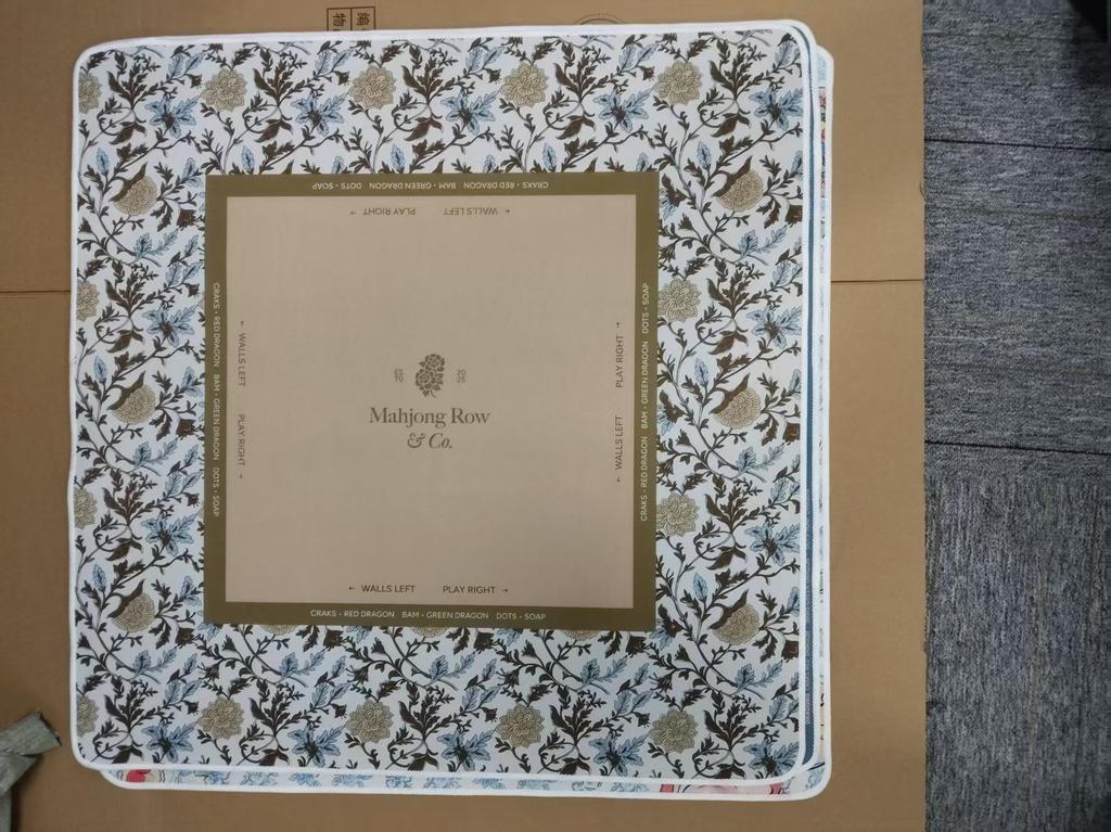 Mahjong Table Mat Foldable Modern Luxury Natural Rubber Portable Carrying Bag Noise Reduction 2 Dice Non-Slip Entertainment