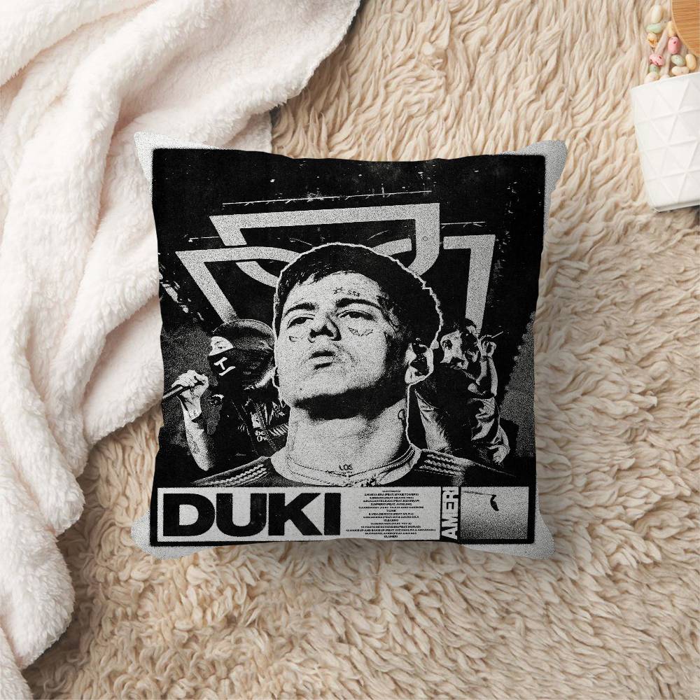 Rapper Duki Personalized Pillow Dust Cover Bedroom Kids Party Decoration Pillowcase Birthday Children Gift