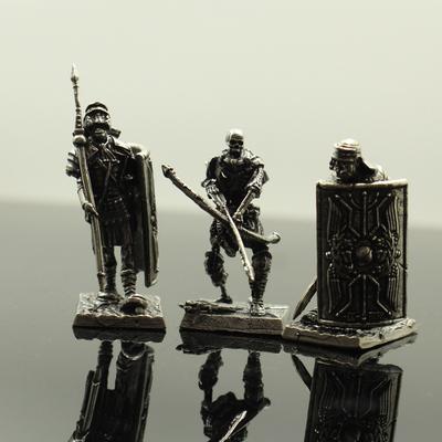 1 шт. Настольные металлические медные украшения Фигурка Римский легионер Щит Солдат Модель Лучник Средневековые военные игрушки