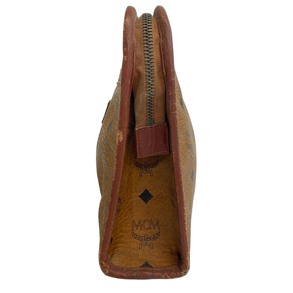 MCM Клатч кошелек кожаная деловая сумка бежевая кожа мужская Б/У