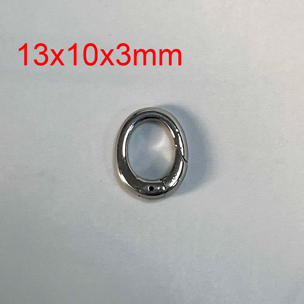 2pcs/1pc No Fade Stainless Steel Heart Spring Lobster Clasp Keychain Oval Clasps Keyring Carabiner Key Holder DIY Jewelry Making