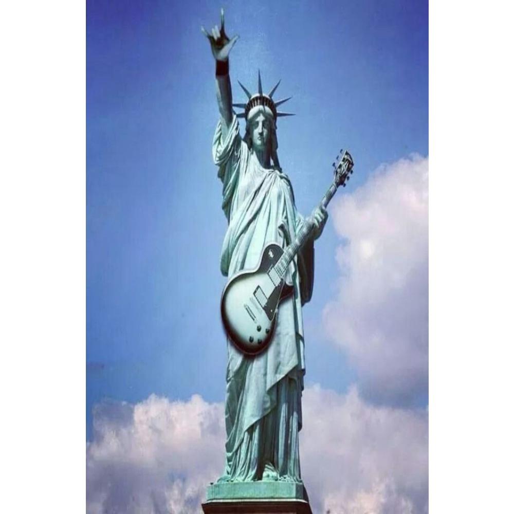 Vintage Metal Tin Sign Liberty Goddess Wall Art Decor For Living Room Bedroom