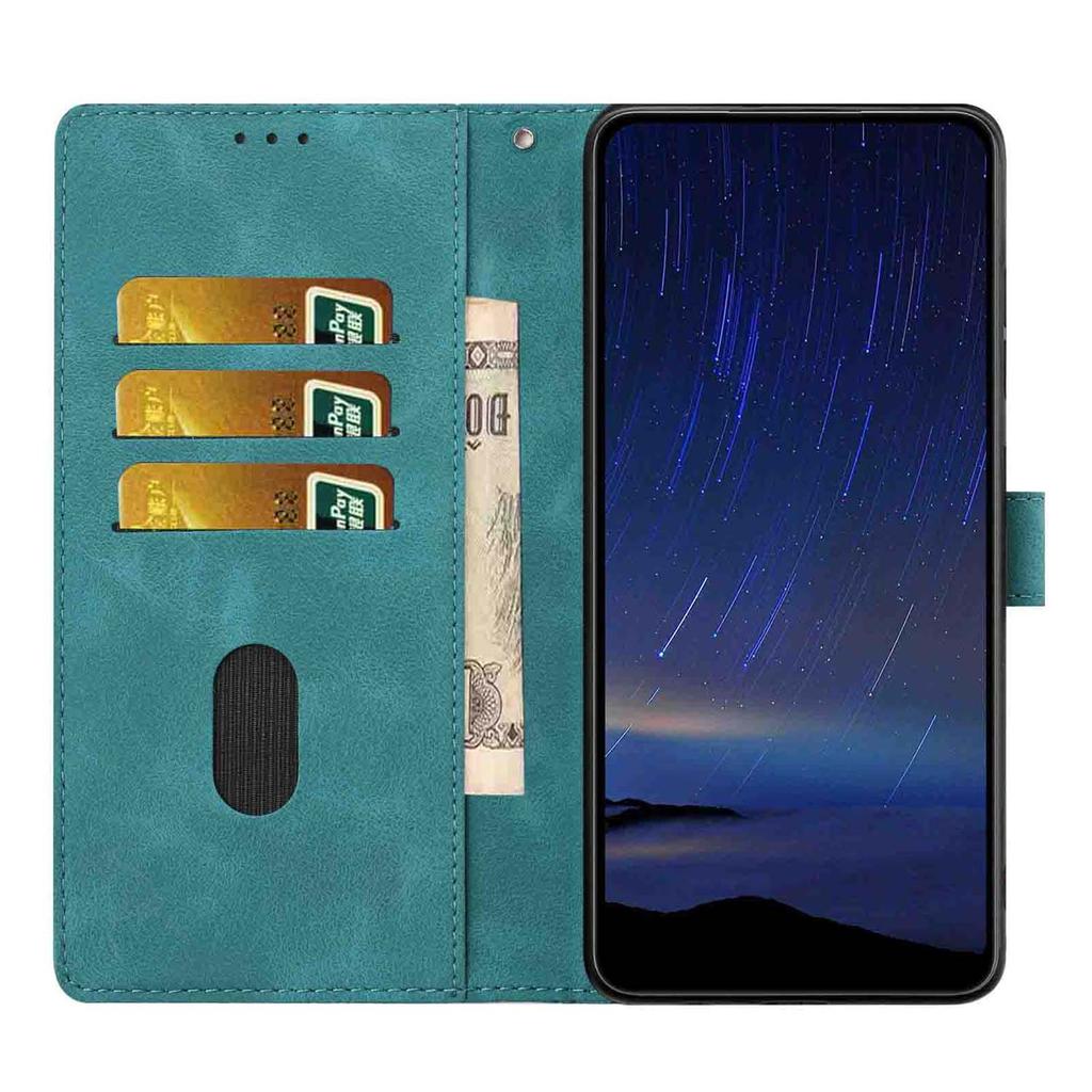 For Honor 400 Smart 5G Flip Case Cherry Blossom Pattern Leather Wallet Stand Phone Cover with Wrist Strap