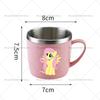 My Little Pony Бутылка для воды Кавайные стальные кружки Ручка Кофейная кружка для молока Чай Напитки Дом Офис Подарок женщины для Дети Дружелюбный Развлекательный Веселый Игра