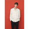 H M Textured sHirt Regular Fit wHite