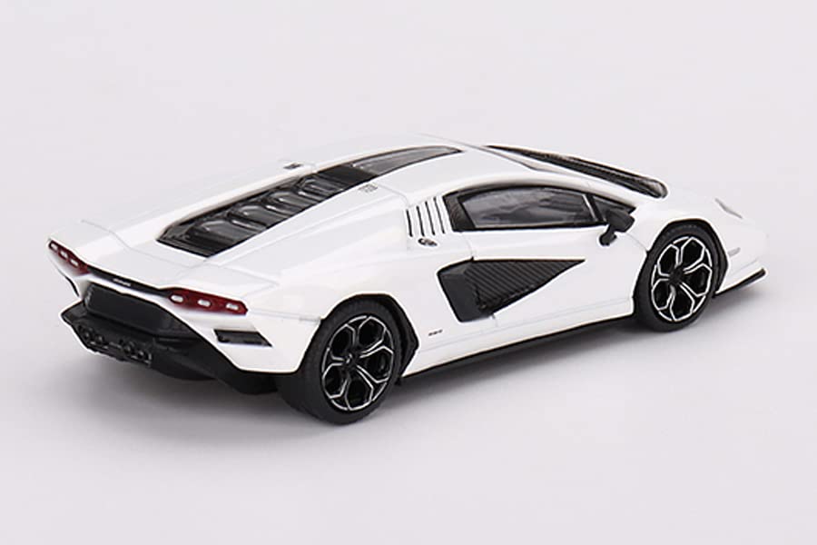 TrueScale Miniatures MINI GT Lamborghini Countach LPI Bianco Siderale Left Handle Готовый продукт 1/64 800-4