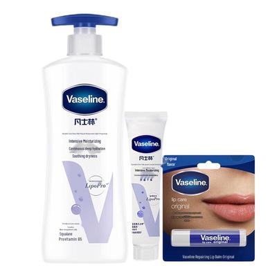 Набор лосьон для тела и бальзам для губ Vaseline Intensive Care