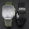 Ремешок для Apple Watch Ultra2 49 мм Силиконовый ремешок 46 мм 44 мм 45 мм Спортивный браслет Loop для Iwatch 10 7 8 9 Se 6 5 4 Аксессуар
