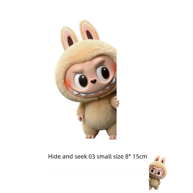 Peek-a-boo Electric Car Personalized Decoration Sticker Car Scratches Cover Cute Suitcase Sticker