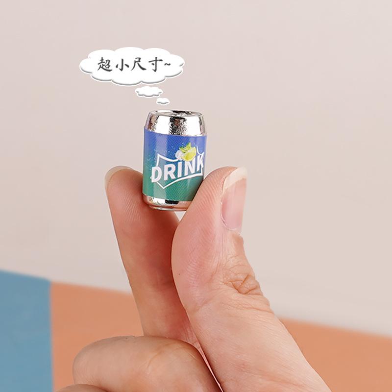 Mini Beverage Machine Cans Beverage Doll House Supermarket Small Ornament Model Children'S Play House Toys Small Gifts