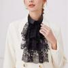 Elegant Costume Collar Ruffled Lace Jabot Neck Collar for Cosplay Costume Collar