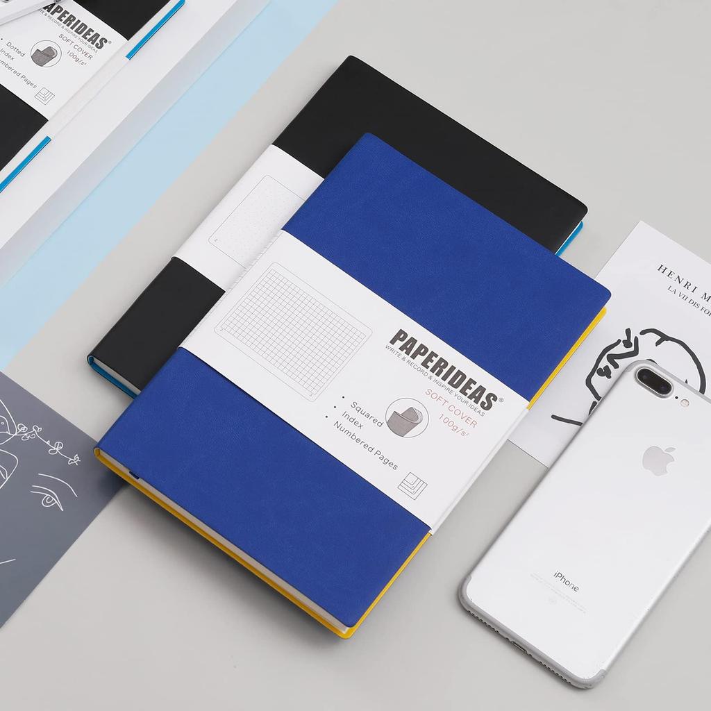 PAPERIDEAS Soft Cover Olive Notebook, A5, (Horizontal Lines, Green)