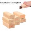 Арочный полировальный деревянный радиусный шлифовальный блок для гитары, инструмент лютье для накладки грифа